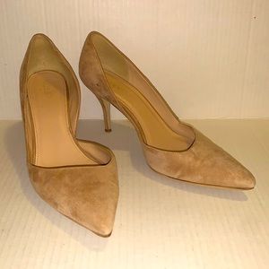 J. Crew Lucie Suede Pumps in Italian leather